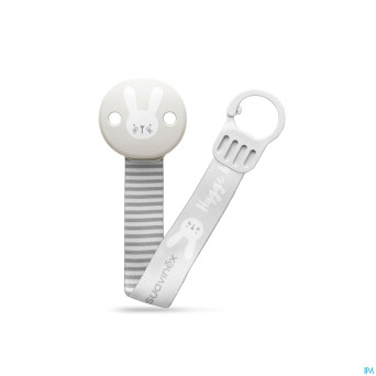 Suavinex hygge attache-sucette ruban gris