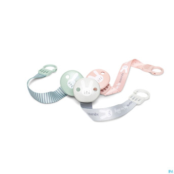 Suavinex hygge attache-sucette ruban gris