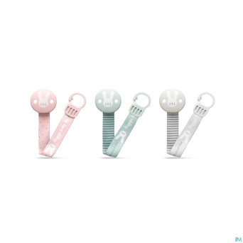 Suavinex hygge attache-sucette ruban rose