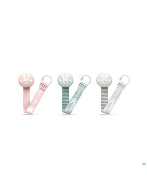 Suavinex hygge attache-sucette ruban rose