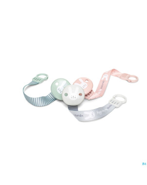 Suavinex hygge attache-sucette ruban rose