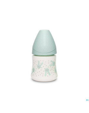 Suavinex hygge biberon silic. s 150ml lapins vert