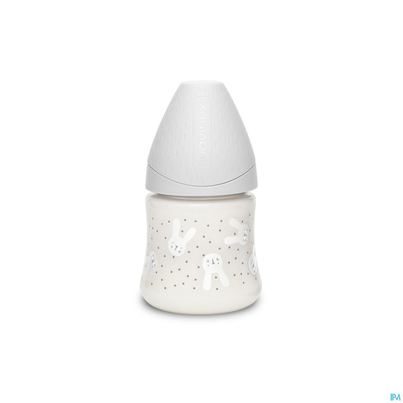 Suavinex hygge biberon silic. s 150ml lapins gris