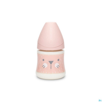 Suavinex hygge biberon silic. s 150ml moust. rose