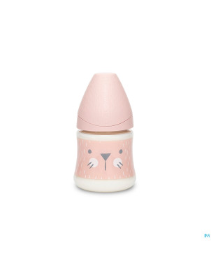 Suavinex hygge biberon silic. s 150ml moust. rose