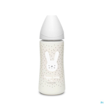 Suavinex hygge biberon silic. +4l 360ml lapin gris