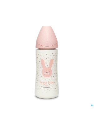 Suavinex hygge biberon silic. +4l 360ml lapin rose