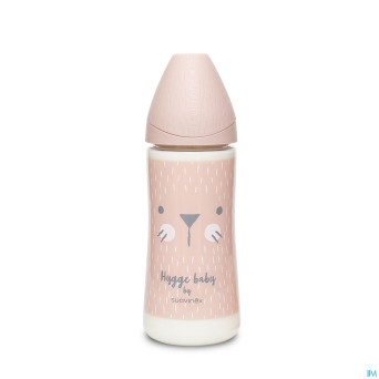 Suavinex hygge biberon silic. +4l 360ml moust.rose