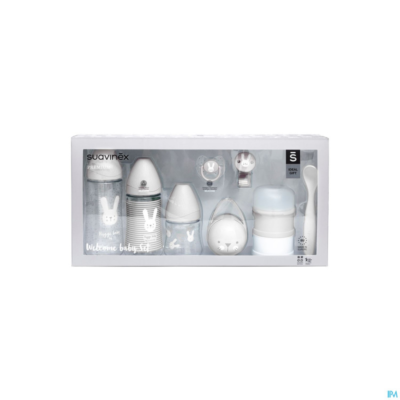 Suavinex hygge set cadeau welcome baby gris