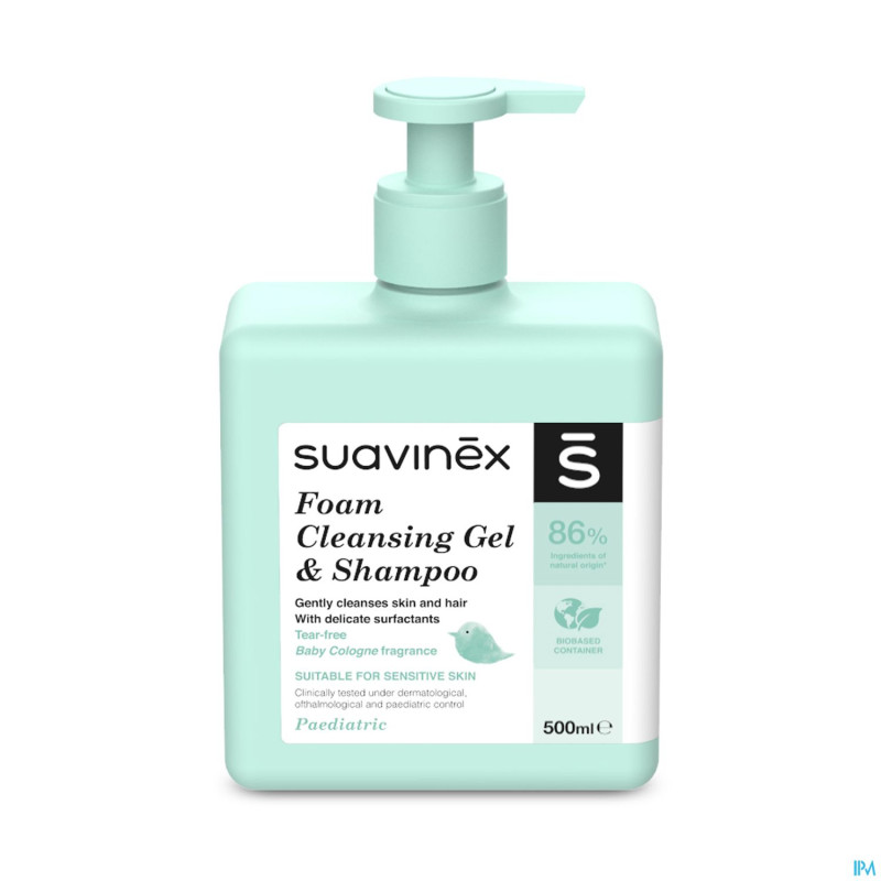 Suavinex cosmetics baby gel & shampoo foam 500ml