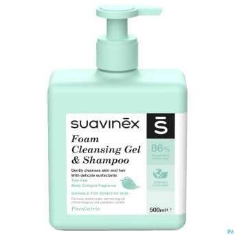 Suavinex cosmetics baby gel & shampoo foam 500ml