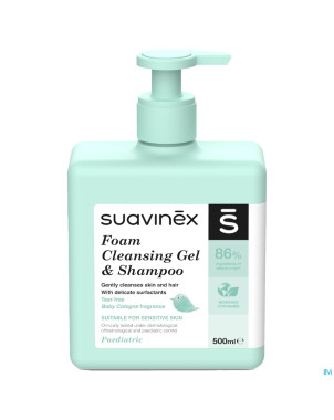 Suavinex cosmetics baby gel & shampoo foam 500ml