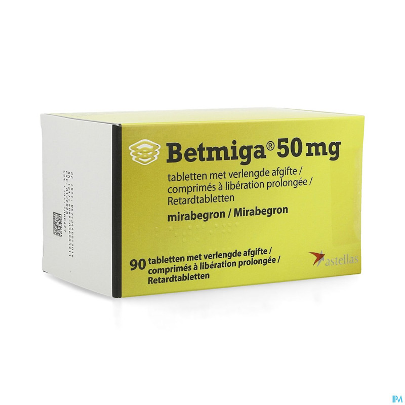 Betmiga abacus 50mg liberation prolongee comp 90