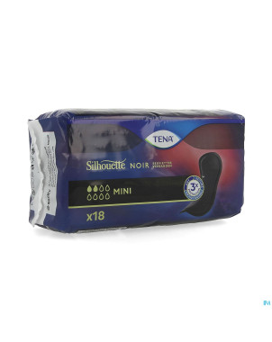 Tena silhouette mini noir pad 18