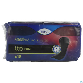 Tena silhouette mini noir pad 18