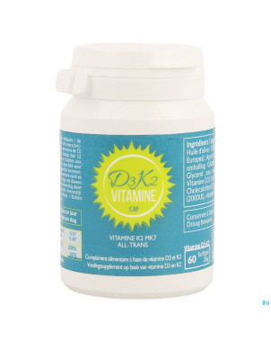 Vitamine d3 k2 cbf    softgels 60