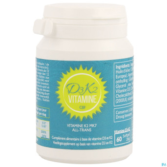 Vitamine d3 k2 cbf    softgels 60