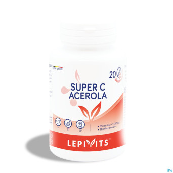 Lepivits super c acerola 500mg    comp 20