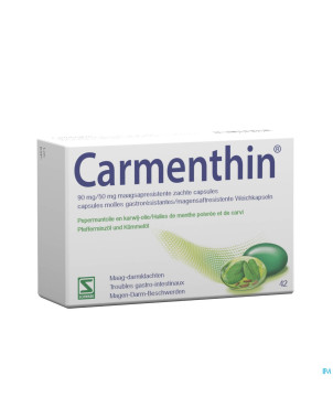 Carmenthin 90mg/50mg gastroresist. caps molles  42