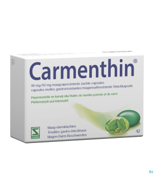 Carmenthin 90mg/50mg gastroresist. caps molles  42