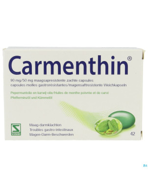 Carmenthin 90mg/50mg gastroresist. caps molles  42