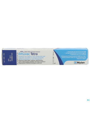 Influvac tetra susp inj ser prerempl. 1x0,5ml 2020