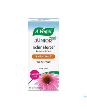 A.vogel echinaforce junior+vit c framboise comp 80