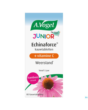 A.vogel echinaforce junior+vit c framboise comp 80