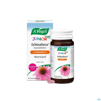 A.vogel echinaforce junior+vit c framboise comp 80