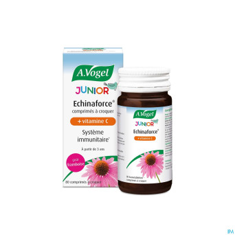 A.vogel echinaforce junior+vit c framboise comp 80