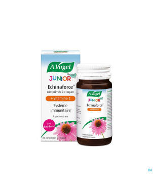 A.vogel echinaforce junior+vit c framboise comp 80