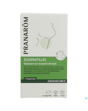Pranarom aromaforce pastilles gorge apaisante 21