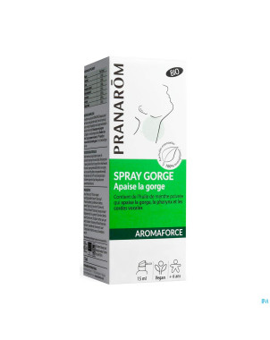 Pranarom aromaforce bio spray gorge apaisant 15ml