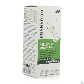 Pranarom aromaforce bio spray gorge apaisant 15ml