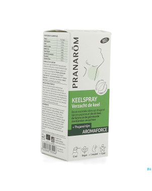 Pranarom aromaforce bio spray gorge apaisant 15ml