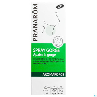 Pranarom aromaforce bio spray gorge apaisant 15ml