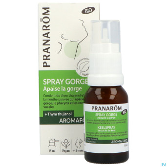 Pranarom aromaforce bio spray gorge apaisant 15ml