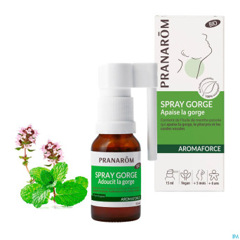 Pranarom aromaforce bio spray gorge apaisant 15ml