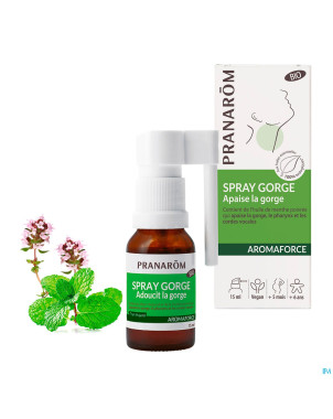 Pranarom aromaforce bio spray gorge apaisant 15ml