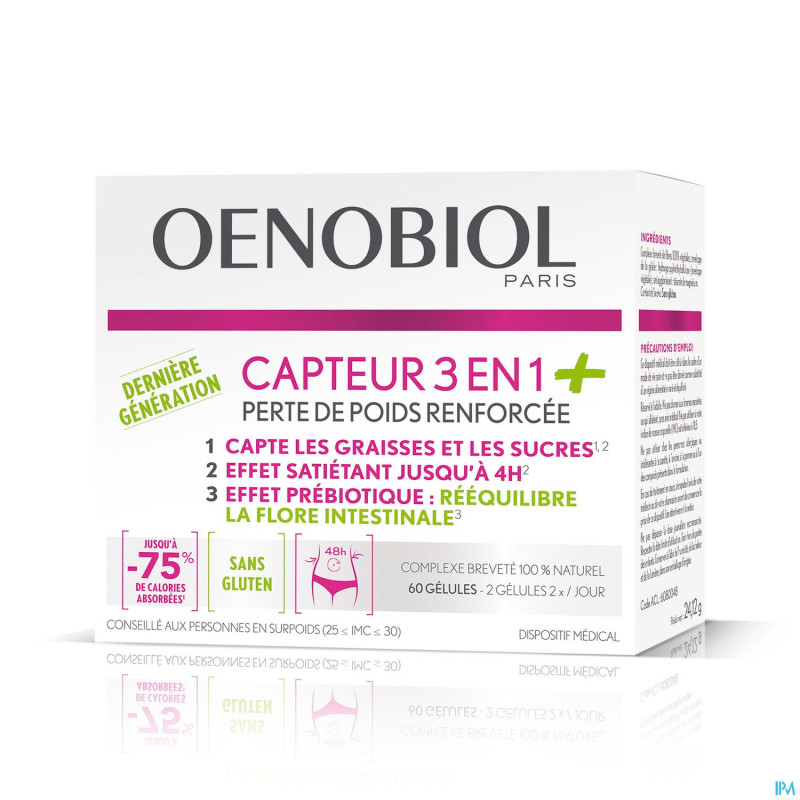 Oenobiol capteur 3en1+ caps 60