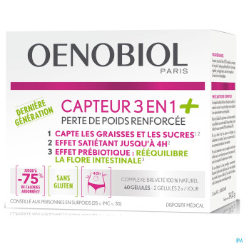 Oenobiol capteur 3en1+ caps 60
