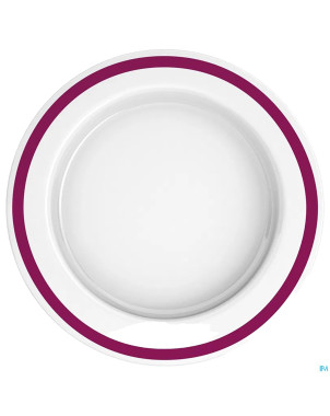 Adhome assiette asymetriquesan 27cm rebord cassis