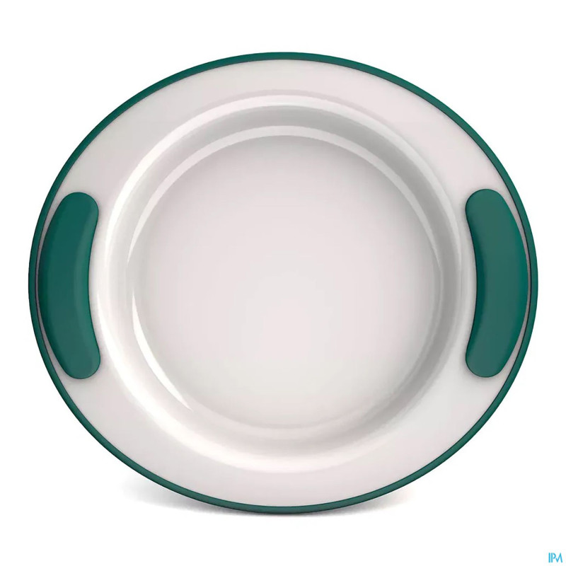 Adhome assiette isolante 25,5cm 4,2cm haut turq.