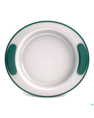 Adhome assiette isolante 25,5cm 4,2cm haut turq.