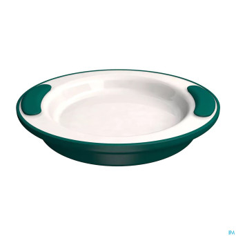 Adhome assiette isolante 25,5cm 4,2cm haut turq.