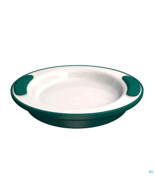 Adhome assiette isolante 25,5cm 4,2cm haut turq.