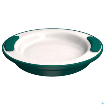 Adhome assiette isolante 25,5cm 4,2cm haut turq.