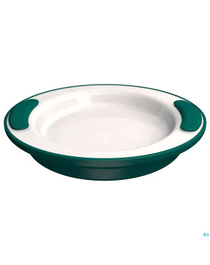 Adhome assiette isolante 25,5cm 4,2cm haut turq.