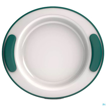 Adhome assiette isolante 25,5cm 4,2cm haut turq.