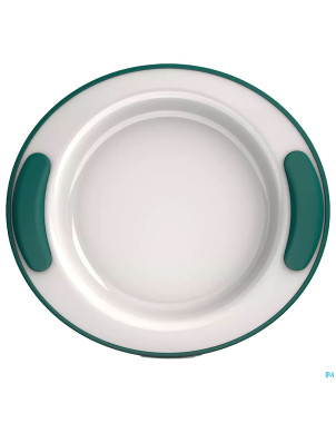 Adhome assiette isolante 25,5cm 4,2cm haut turq.